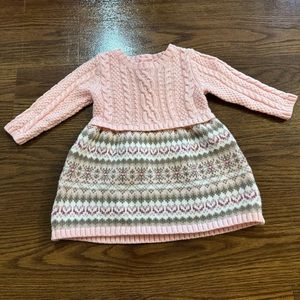 Jillian’s Closet Baby Girl Knit Long Sleeve Sweater Dress